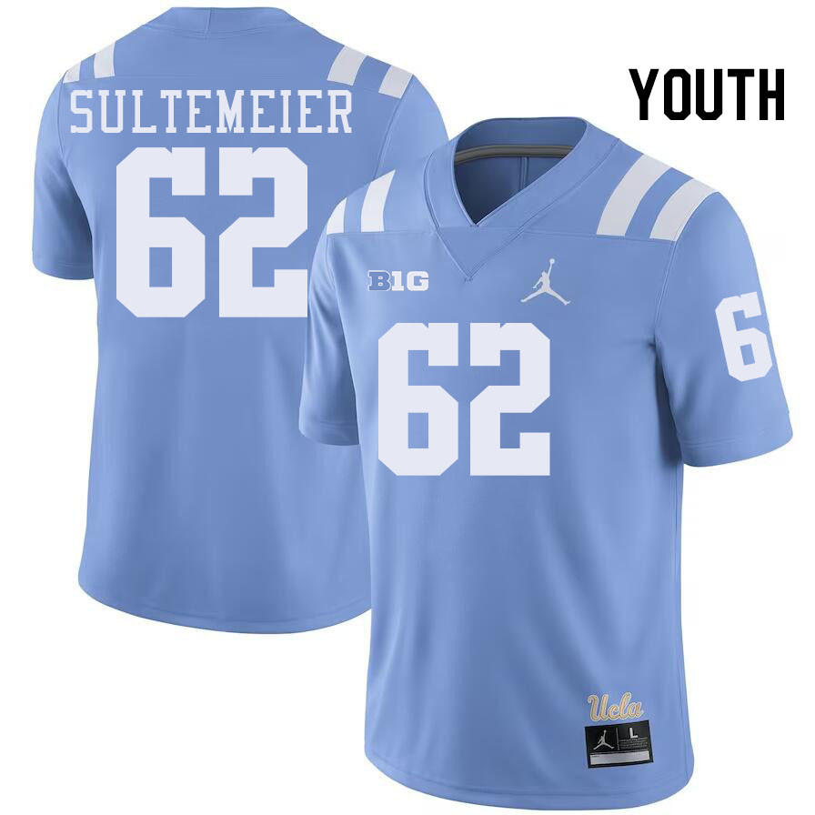 Youth #62 Michael Sultemeier UCLA Bruins College Football Jerseys Stitched-Power Blue